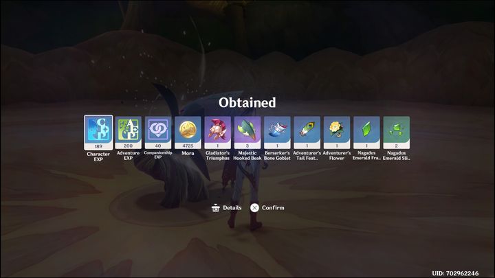 For defeating a field boss, your guaranteed reward will be 200 Adventure EXP - Genshin impact: How to beat Jadeplume Terrorshroom? - Bosses - Genshin Impact Guide