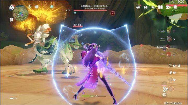 However, the third attack, the charge, is the most dangerous - Genshin impact: How to beat Jadeplume Terrorshroom? - Bosses - Genshin Impact Guide