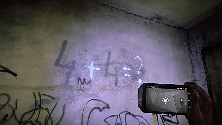 You get the second number after completing a simple addition - Further exploration of building B | Black | Walkthrough - Black - Get Even Game Guide