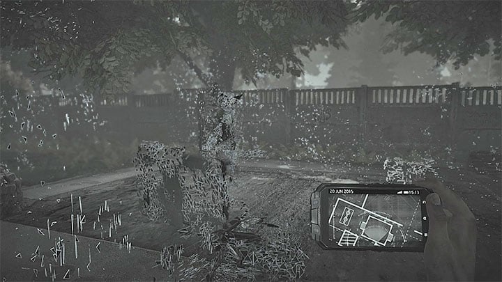 You are now in an open area and you must head to the warehouse - Learn about the victims identity | Black | Walkthrough - Black - Get Even Game Guide