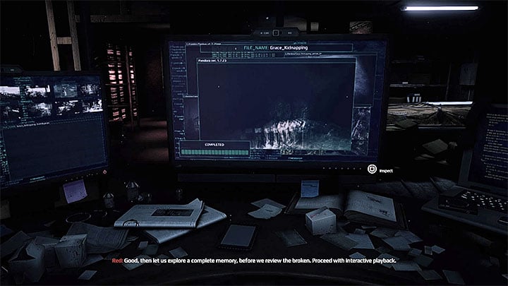 The right screen is used to confirm initialization of a new memory - Introduction | Red | Walkthrough - Red - Get Even Game Guide