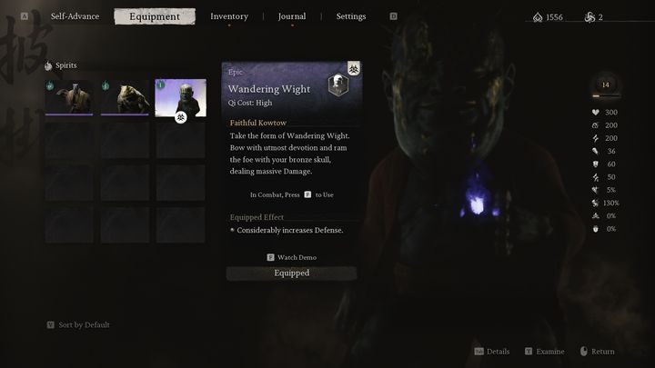 First of all, before the fight you should equip the Wandering Wight boss spirit - Black Myth Wukong: How to defeat the boss Whiteclad Noble? - Chapter 1 - Black Myth Wukong Guide