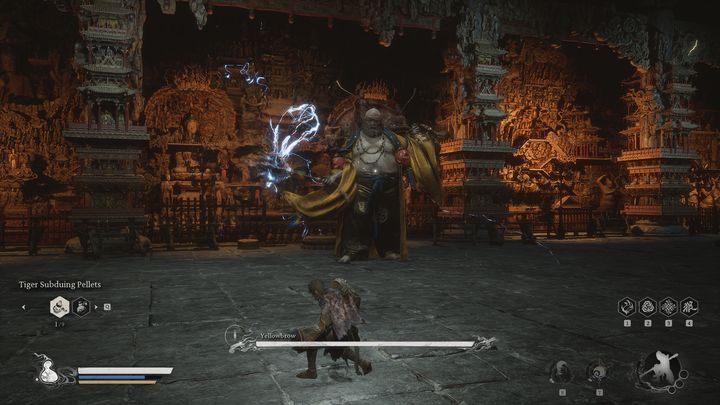 Yellowbrow has many different attacks, and it's hard to stun him - Black Myth Wukong: How to defeat boss Yellowbrow? - Chapter 3 - Black Myth Wukong Guide