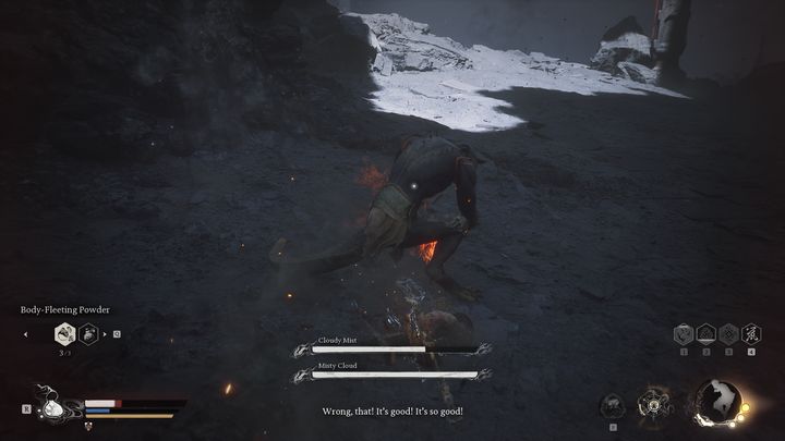 In the case of fighting Misty Cloud, you must respect their attacks, as it is much harder to knock this boss off than Cloudy Mist - Black Myth Wukong: How to defeat the Cloudy Mist and Misty Cloud bosses? - Chapter 5 - Black Myth Wukong Guide