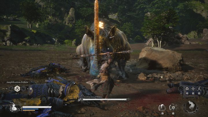 It is important to focus on the boss's horn - Black Myth Wukong: How to defeat the Gold Armored Rhino boss? - Chapter 6 - Black Myth Wukong Guide