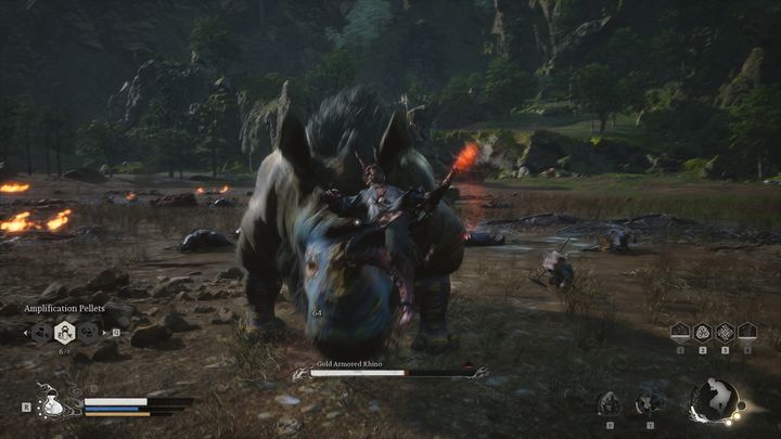 If you have a problem with charging a sufficiently powerful blow, then use immobilization, thanks to which the boss will stand still in one place for much longer - Black Myth Wukong: How to defeat the Gold Armored Rhino boss? - Chapter 6 - Black Myth Wukong Guide