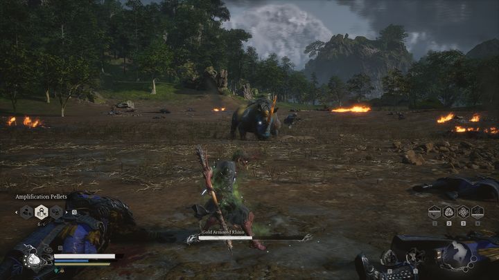 The whole fight will basically just revolve around this - Black Myth Wukong: How to defeat the Gold Armored Rhino boss? - Chapter 6 - Black Myth Wukong Guide