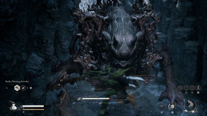 The fight with the Gray-Bronze Cart is very similar to the battle with the previous boss - Black Myth Wukong: How to defeat the Five Element Carts boss? - Chapter 5 - Black Myth Wukong Guide