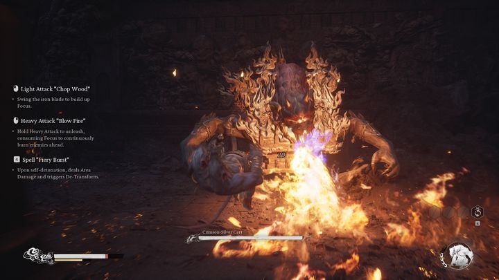 It's best to attack him from the side, as most of his attacks are performed while you are standing in front of him - Black Myth Wukong: How to defeat the Five Element Carts boss? - Chapter 5 - Black Myth Wukong Guide