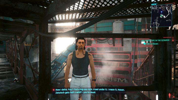 In both cases, you must traditionally wait for a call from Mr - Cyberpunk Phantom Liberty: Gig: Prototype in the Scraper - walkthrough - Cyberpunk Phantom Liberty: Gigs - Cyberpunk 2077 Guide