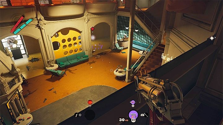 The most obvious option involves attacking Aleksis from the upper balconies - but mind that you will alert the whole area that way, so you have to be ready to escape from the castle (preferably by the same route) - Deathloop: How to unmask Aleksis? - FAQ - Deathloop Guide