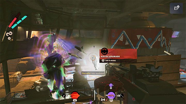 Defeated Fia Zborowska drops the power of Havoc, with which you can increase your melee combat capabilities - Deathloop: Fia Zborowska - boss, how to beat? - Bosses (Visionaries) - Deathloop Guide