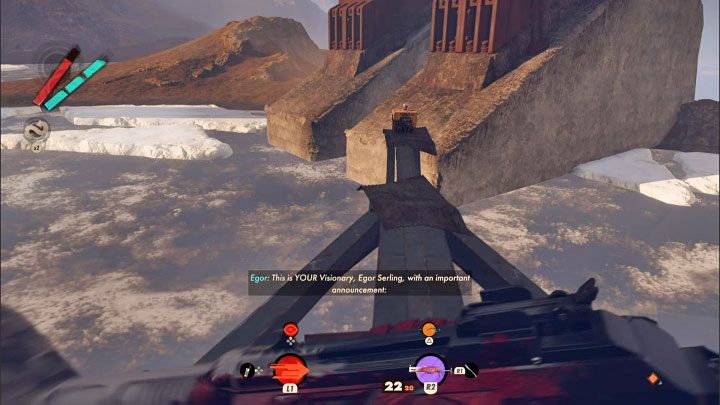 After exiting the tunnels, immediately start sprinting in a relatively straight line - Deathloop: Where are the crates in The Wake Up Challenge? - FAQ - Deathloop Guide