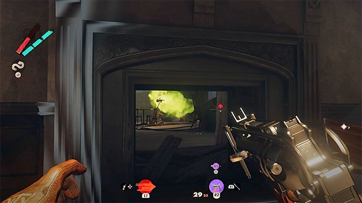 Keep in mind that in some locations you can cause an intentional gas leak in order to make it easier to get rid of the nearby opponents - Deathloop: How to avoid poisonous gas? - FAQ - Deathloop Guide