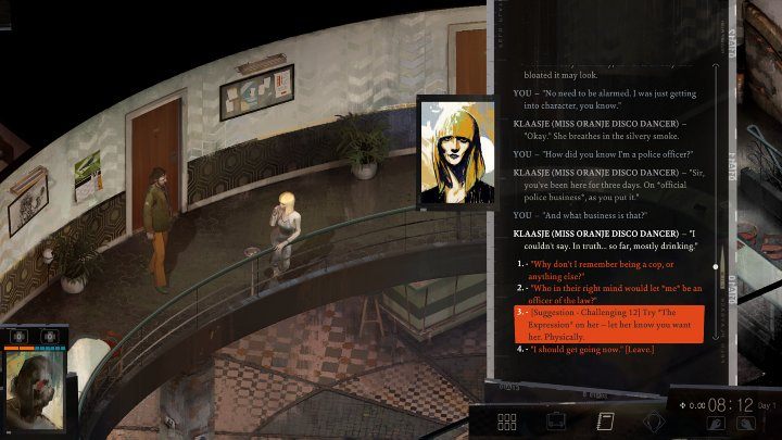 Although you will talk to many characters, male and female, Disco Elysium does not have the option to romance them - Disco Elysium: Is romance possible? - FAQ - Disco Elysium Guide