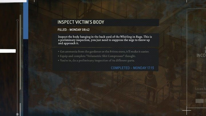 However, this does not mean that the tasks available in Disco Elysium are time-limited and must be completed as soon as possible - Disco Elysium: Is there time limit? - FAQ - Disco Elysium Guide