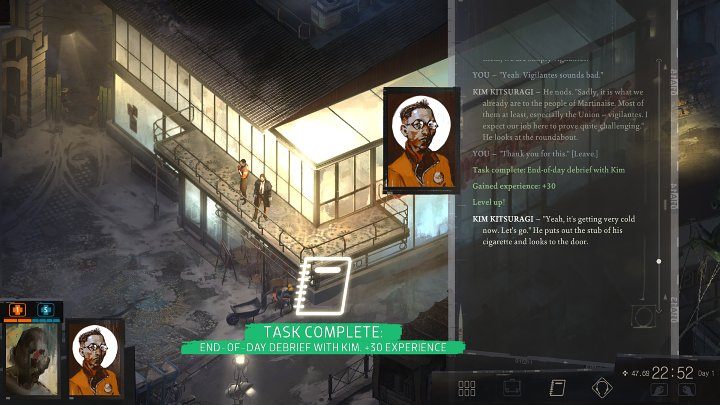 If a clock symbol appears next to a quest, it does not mean that time is running out and you have to rush to complete it - Disco Elysium: Is there time limit? - FAQ - Disco Elysium Guide
