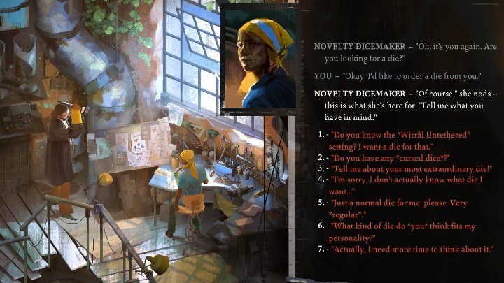 You can order dice from Novelty Dicemaker - you can find her during Investigate Doomed Commercial Area task - Disco Elysium: Pick up dice from the Dicemaker - walkthrough - Doomed Commercial Area - Disco Elysium Guide