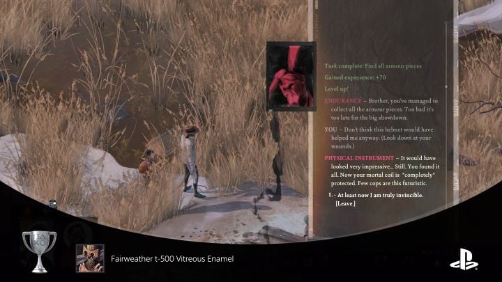 Trophy type: silver - Disco Elysium: Achievements/Trophies - list, how to earn - Appendix - Disco Elysium Guide