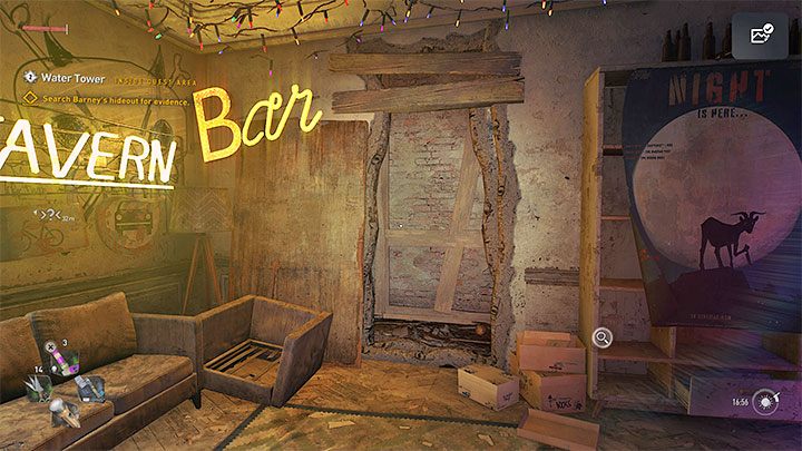 After entering the building, turn left and reach the metal gate - Dying Light 2: Which faction to give the tower to? Water Tower - Important Choices - Dying Light 2 Guide