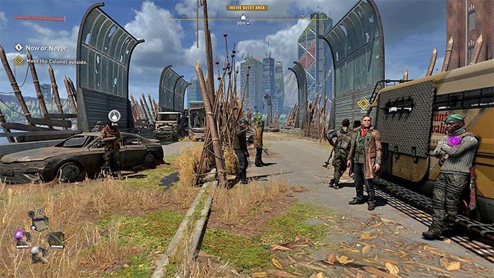 The colonel should come through the radio with information about the prepared transport - Dying Light 2: Trust the Colonel or Matt? Now Or Never - Important Choices - Dying Light 2 Guide