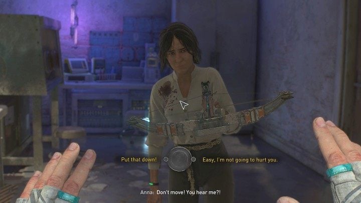 Follow the main quest marker until you finally reach the room where Anna, the Colonel's wife, is hiding - Dying Light 2: Trust the Colonel or Matt? Now Or Never - Important Choices - Dying Light 2 Guide