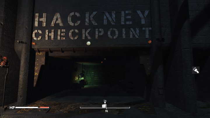 Pass through the gate and enter Hackney - Fallout London: How to get to Angel Lab? - Fallout: London: Walkthrough - Fallout London Guide