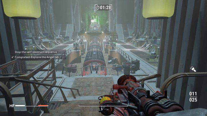 In a dynamic countdown sequence, your task will be to get to the other end of the room and activate a device that will stop the timer - Fallout London: How to get to Angel Lab? - Fallout: London: Walkthrough - Fallout London Guide