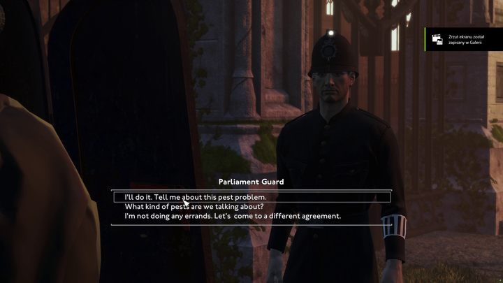 However, he has a deal: he will reveal a handful of useful information to you in exchange for a favor - Fallout London: How to get to Westminster? - Fallout: London: Walkthrough - Fallout London Guide