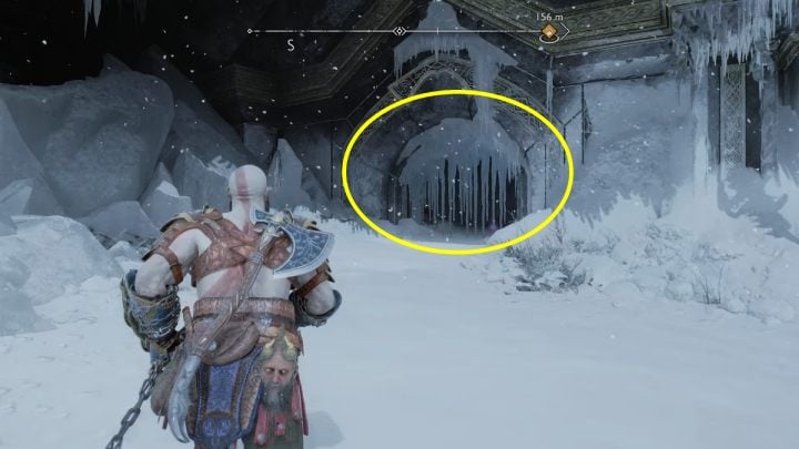 The scroll lies in a small room near Tyr's helmet - God of War Ragnarok: Lake of Nine, Midgard - secrets, collectibles - God of War Ragnarok: Midgard - God of War Ragnarok Guide