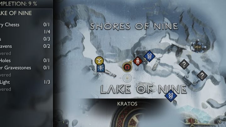 19 - God of War Ragnarok: Lake of Nine, Midgard - secrets, collectibles - God of War Ragnarok: Midgard - God of War Ragnarok Guide