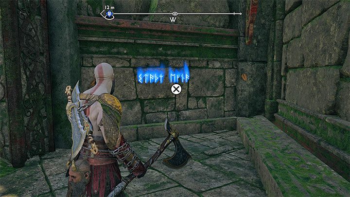 You'll find blue runes on the wall in the north-western part of the Jungle - God of War Ragnarok: The Jungle, Vanaheim - secrets, collectibles - God of War Ragnarok: Vanaheim - God of War Ragnarok Guide