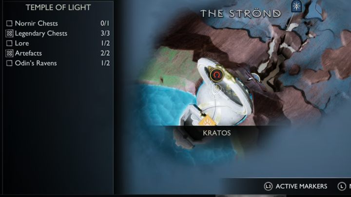 9 - God of War Ragnarok: Temple of Light, Alfheim - secrets, collectibles - God of War Ragnarok: Alfheim - God of War Ragnarok Guide