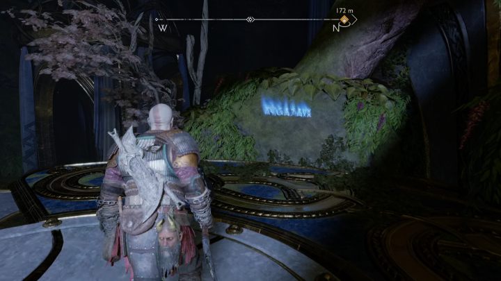 The inscription is written on stone - God of War Ragnarok: Temple of Light, Alfheim - secrets, collectibles - God of War Ragnarok: Alfheim - God of War Ragnarok Guide