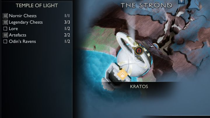 14 - God of War Ragnarok: Temple of Light, Alfheim - secrets, collectibles - God of War Ragnarok: Alfheim - God of War Ragnarok Guide