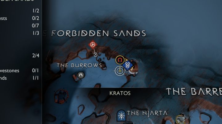 15 - God of War Ragnarok: The Forbidden Sands, Alfheim - secrets, collectibles - God of War Ragnarok: Alfheim - God of War Ragnarok Guide