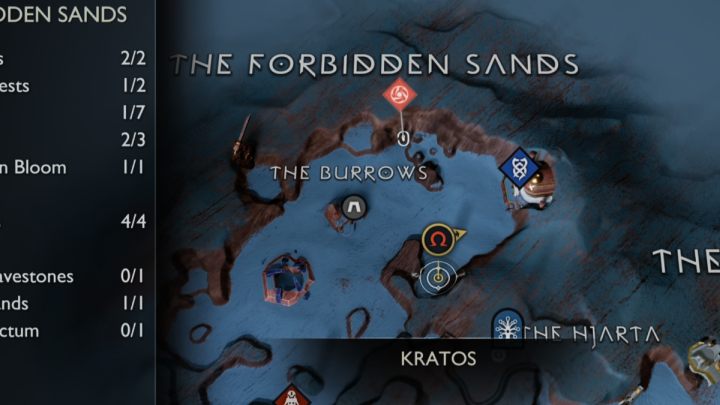 16 - God of War Ragnarok: The Forbidden Sands, Alfheim - secrets, collectibles - God of War Ragnarok: Alfheim - God of War Ragnarok Guide