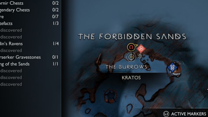 22 - God of War Ragnarok: The Forbidden Sands, Alfheim - secrets, collectibles - God of War Ragnarok: Alfheim - God of War Ragnarok Guide