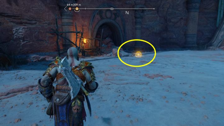 To find the treasure you will need a map, which you will find in the Elven Sanctuary in the Forbidden Sands - go to the description of the Lore #5 secret, found in the same region and described earlier on the page - God of War Ragnarok: The Forbidden Sands, Alfheim - secrets, collectibles - God of War Ragnarok: Alfheim - God of War Ragnarok Guide