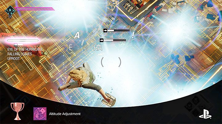 The Eye of the Hurricane ability can be selected from the ability menu - Guardians of the Galaxy: Trophies/Achievements - list - Trophy Guide - Guardians of the Galaxy Guide