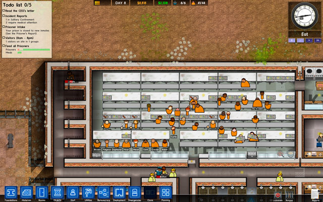 Prison architect кухня