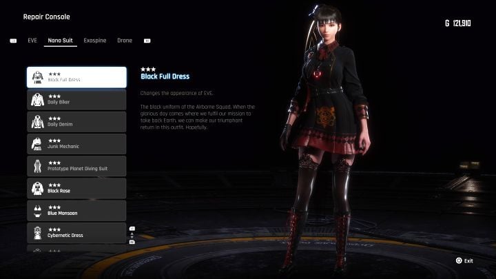 The design can be purchased from Lyle in Xion with vitcoins after reaching relationship level 2 - Stellar Blade: All EVE costumes map - Secrets and Collectibles - Stellar Blade Guide