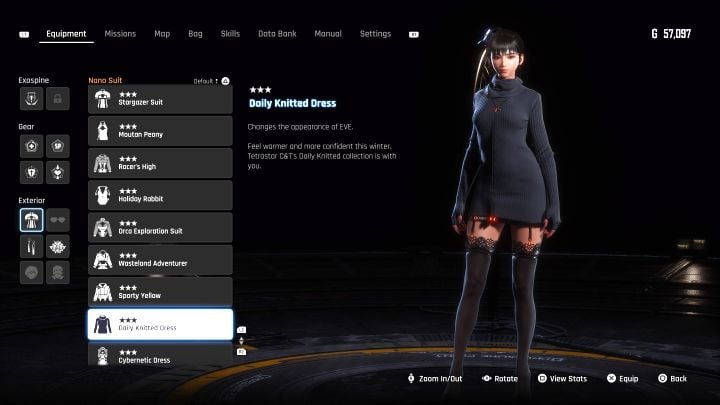 Visit any repair console and craft the suit with materials - Stellar Blade: All EVE costumes map - Secrets and Collectibles - Stellar Blade Guide