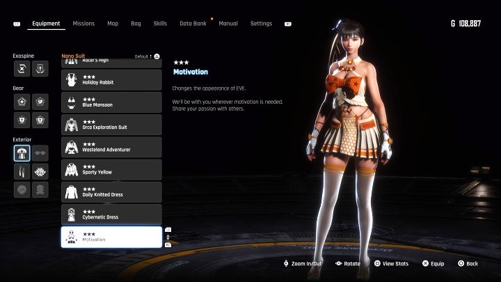 Visit any repair console and craft the suit with materials - Stellar Blade: All EVE costumes map - Secrets and Collectibles - Stellar Blade Guide