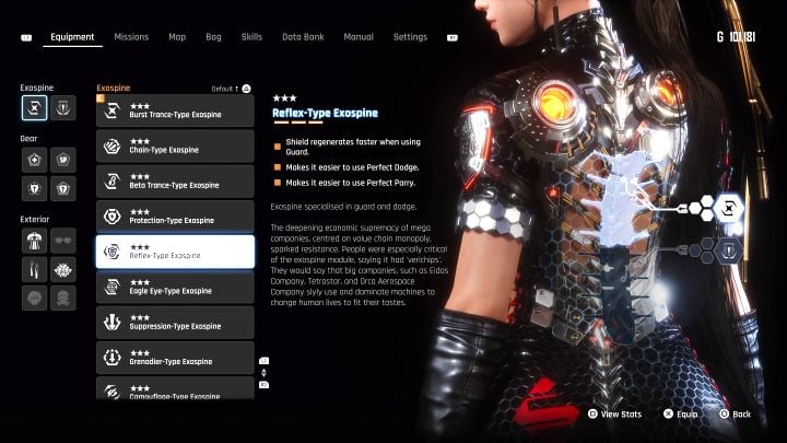 5 - Stellar Blade: Best gear and exospines - Basics - Stellar Blade Guide