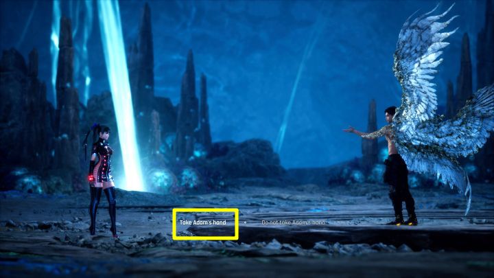 Each of the three endings, in addition to the confrontation with the final boss, also offers a conversation with Mother Sphere, but you don't have to worry about an extra fight with her as a boss - Stellar Blade: All game endings - Basics - Stellar Blade Guide