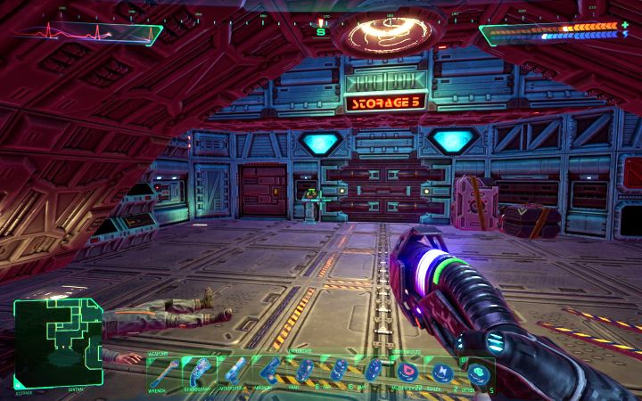 On this deck, there are 9 different sized halls and storage rooms - System Shock Remake: Interactive map - System Shock Remake: Basics - System Shock Remake Guide