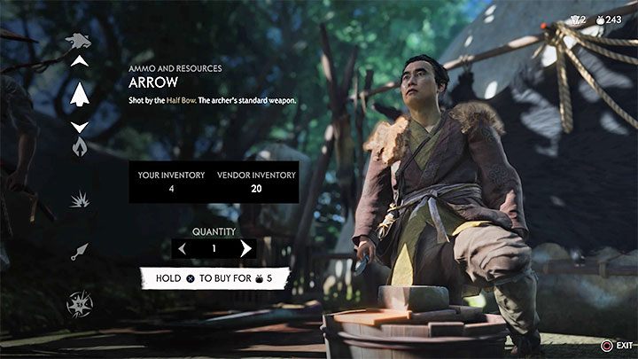 The second method involves buying arrows from a trapper - Ghost of Tsushima: Where to find bow? - Character development and equipment - Ghost of Tsushima Guide, Walkthrough
