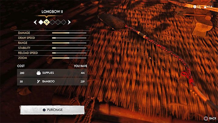 To upgrade bows, visit a Bowyer - Ghost of Tsushima: Where to find bow? - Character development and equipment - Ghost of Tsushima Guide, Walkthrough