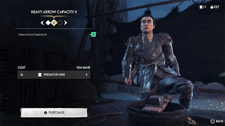 Jin can only carry a limited number of arrows - Ghost of Tsushima: Where to find bow? - Character development and equipment - Ghost of Tsushima Guide, Walkthrough